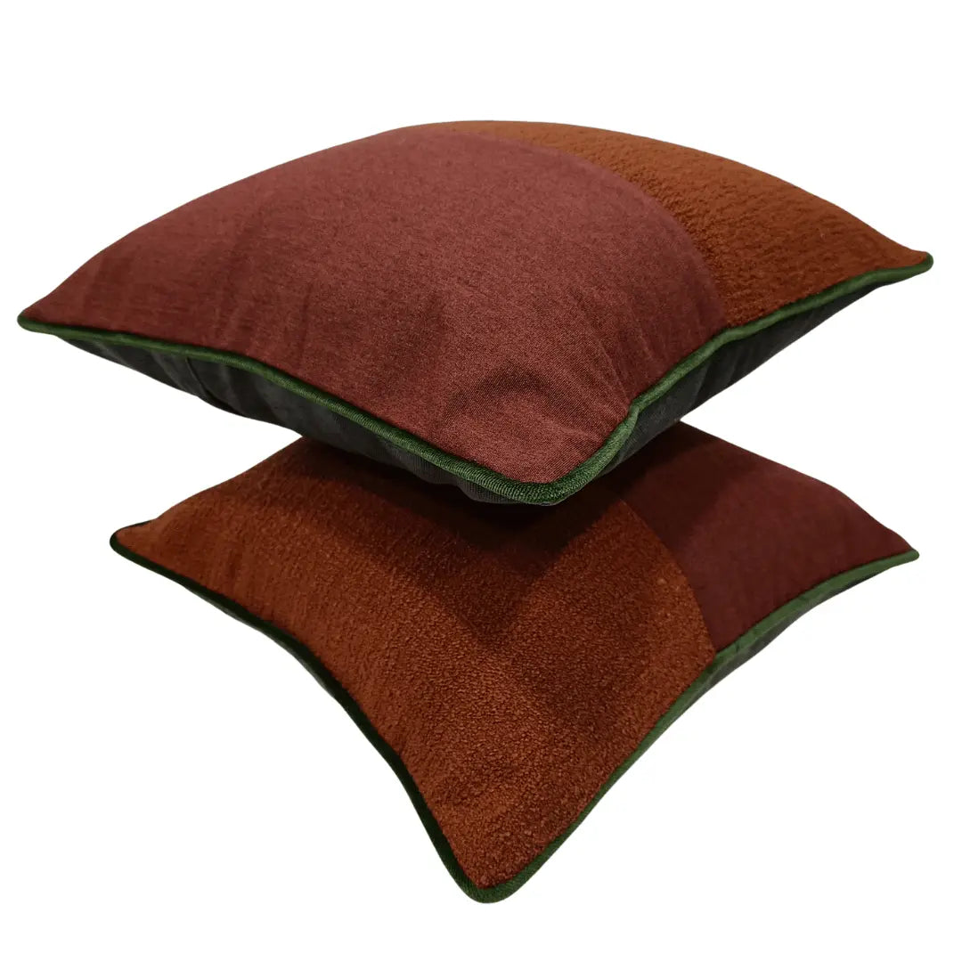Rust Boucle Pillow Covers (16x16, Set of 2) | ZIPCushions - view 2