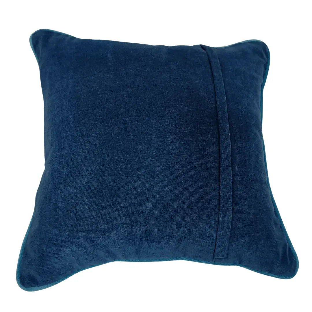 Charcoal & Teal Bouclé Pillow Covers (16x16, Set of 2) | ZIPCushions - view 3