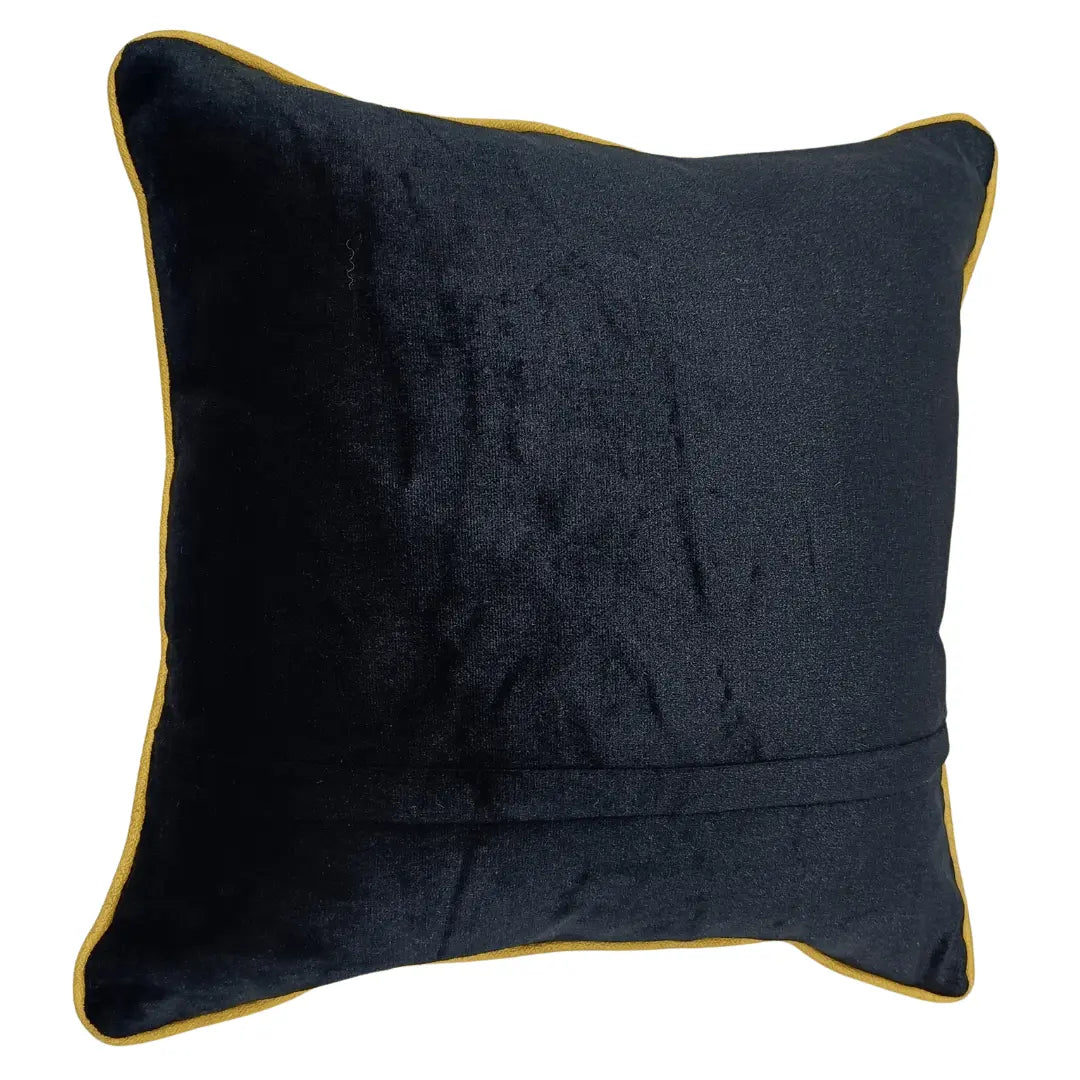 Navy & Ivory Contrast Pillow Covers (16x16, Set of 2) | ZIPCushions - view 3