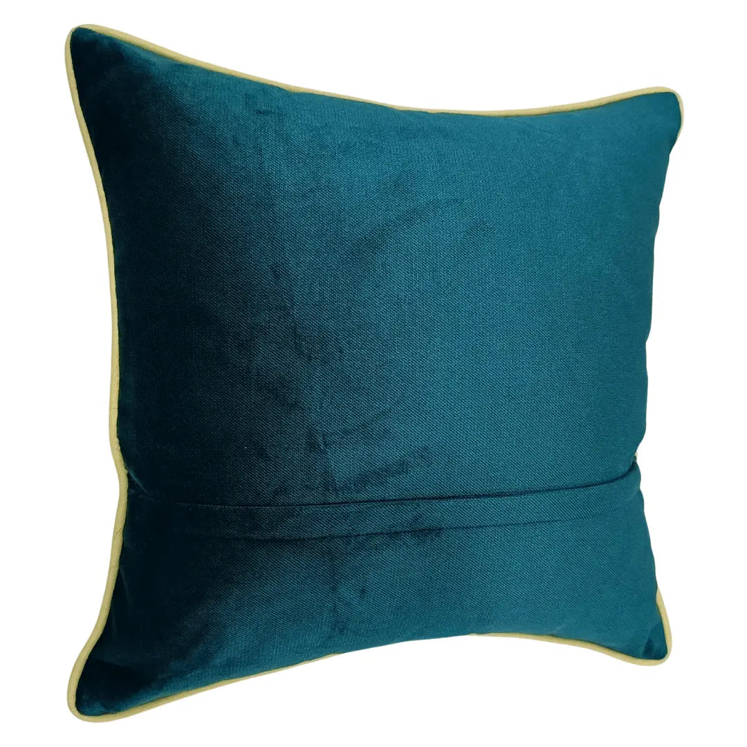 Teal & Blue Dual-Tone Pillow Covers (16x16, Set of 2) | ZIPCushions - view 3