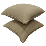 Warm Beige Dual Tone Pillow Covers (16x16, Set of 2) | ZIPCushions