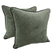 Deep Olive Velvet Pillow Covers (16x16, Set of 2) | ZIPCushions