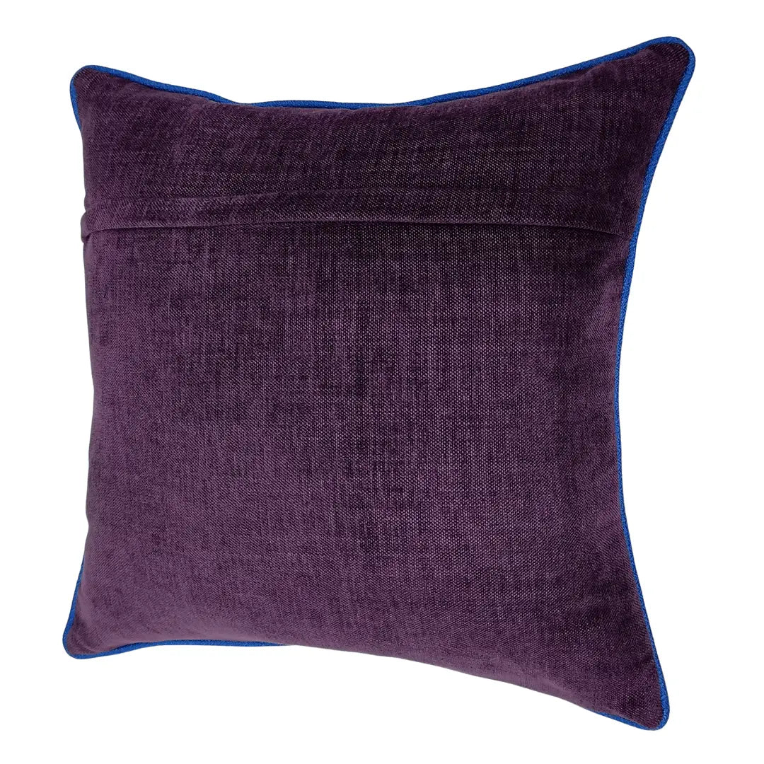 Burgundy & Purple Leather Textured Pillow Covers (16x16, Set of 2) | ZIPCushions - view 3