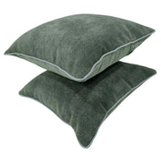 Forest Green Velvet Pillow Covers (16x16, Set of 2) | ZIPCushions