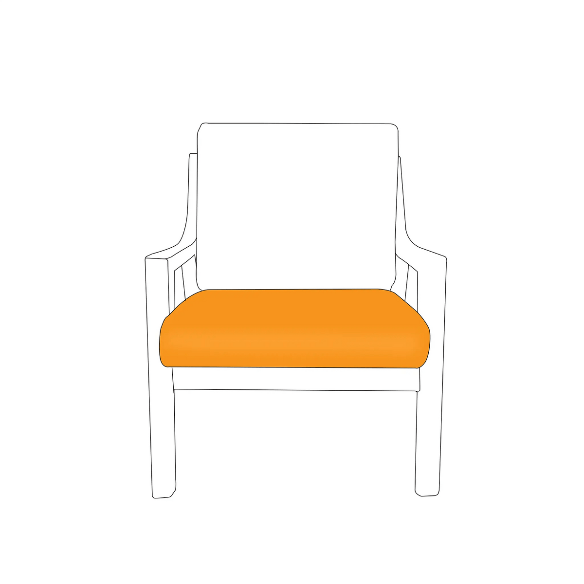 Chair Seat Cushions/ Chair Pad |  ZIPCushions