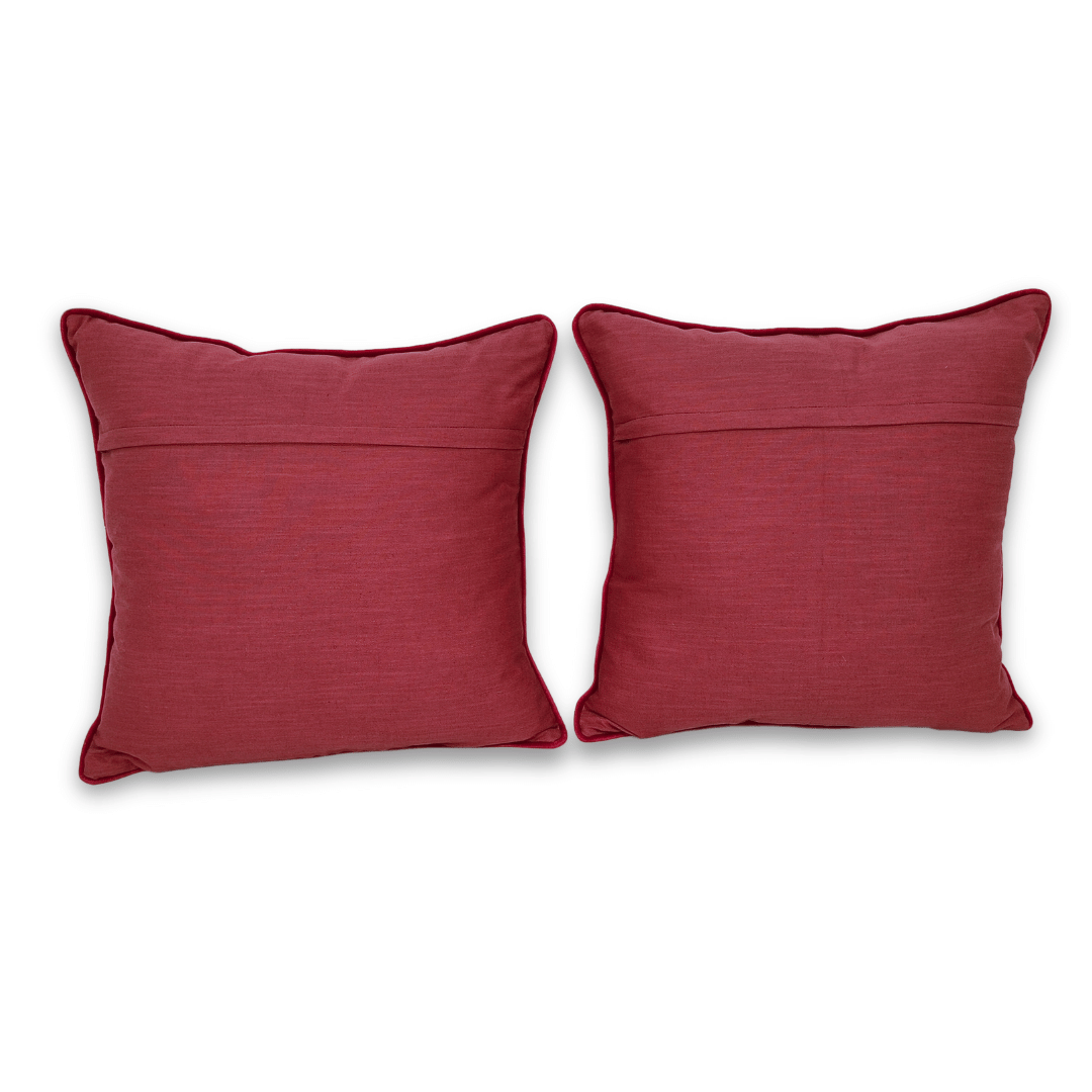 18x18 Pillow Covers in Agora and Cassia Fabrics