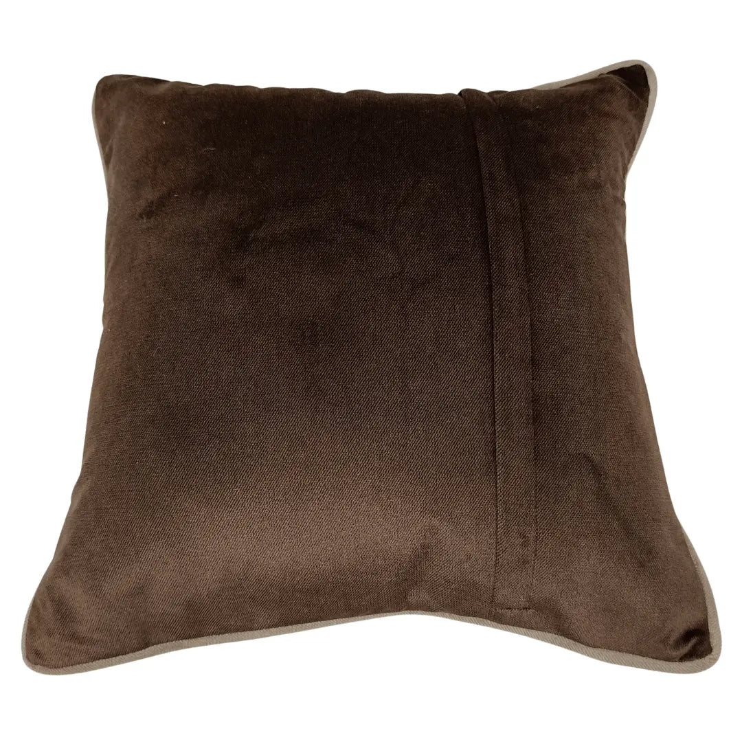 Brown & Beige Dual Tone Pillow Covers (16x16, Set of 2) | ZIPCushions - view 3