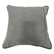 Grey Faux Leather & Chenille Pillow Covers (16x16, Set of 2) | ZIPCushions