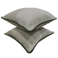 Sage & Ivory Dual Tone Pillow Covers (16x16, Set of 2)
