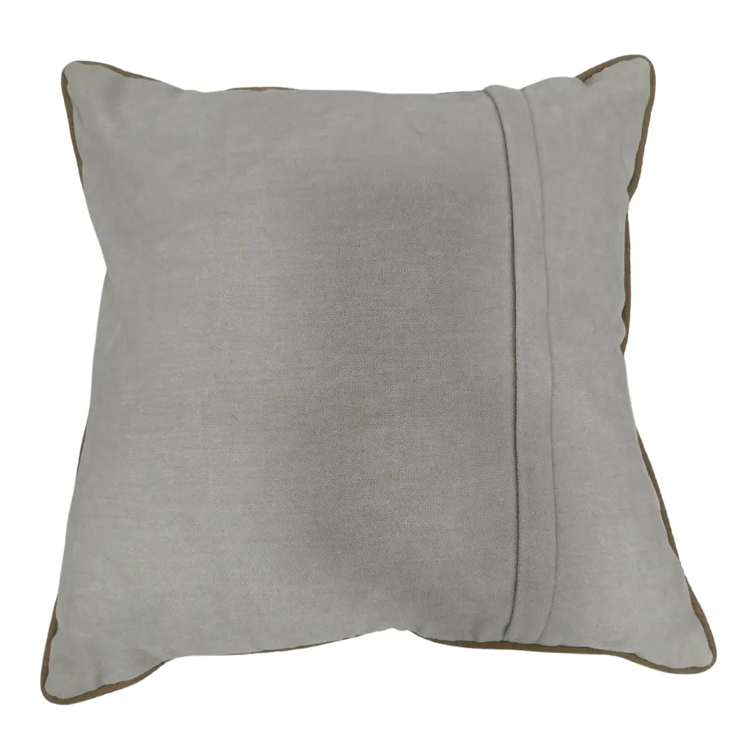 Taupe & Ivory Dual Tone Pillow Covers (16x16, Set of 2) | ZIPCushions - view 3