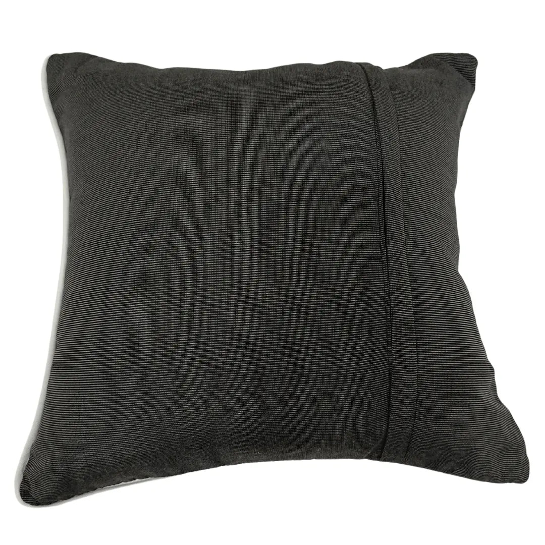 Black & White Textured Pillow Covers (16x16, Set of 2) | ZIPCushions - view 3