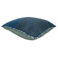 Deep Blue Dual Tone Pillow Covers (16x16, Set of 2)