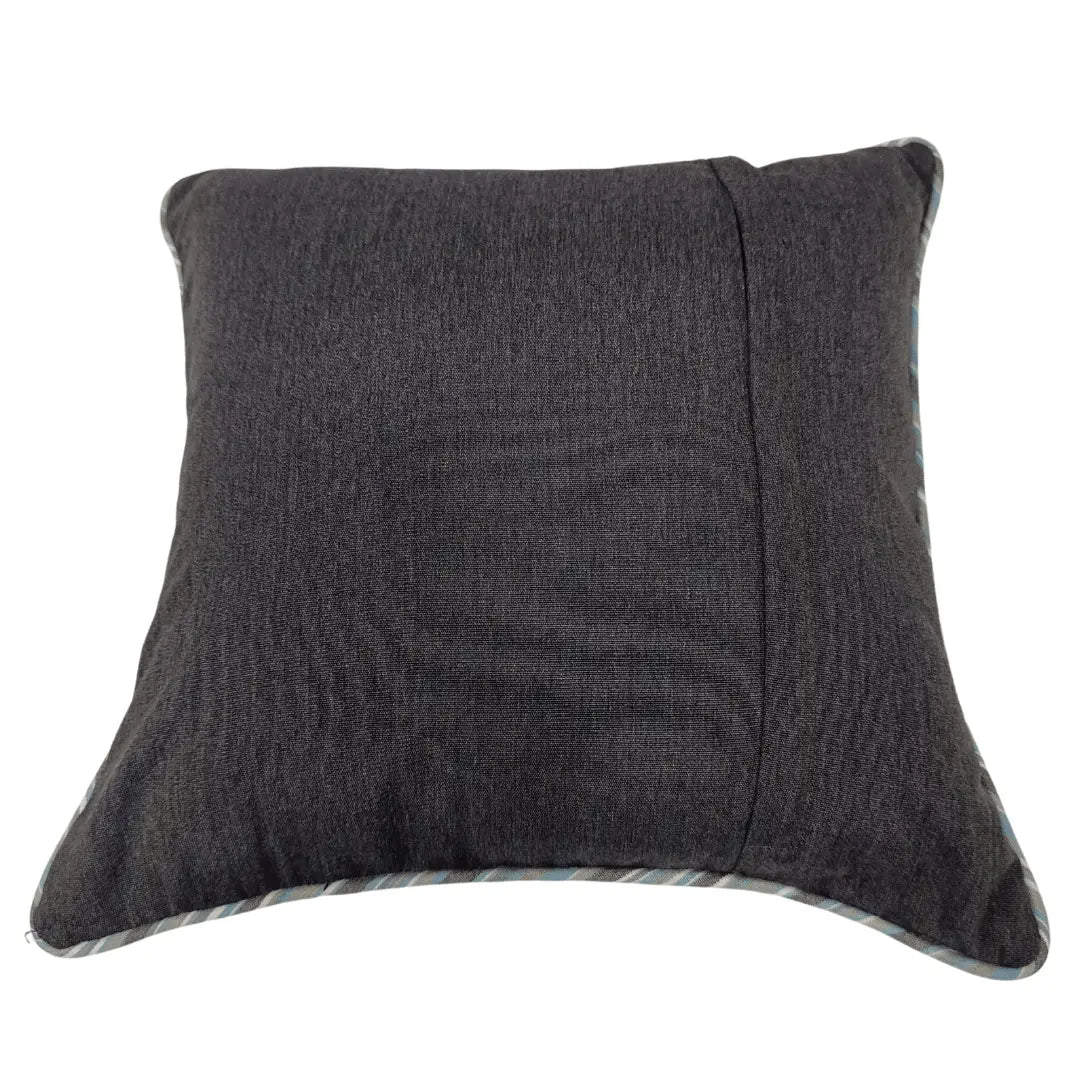 Charcoal Herringbone Pillow Covers (16x16, Set of 2) | ZIPCushions - view 3