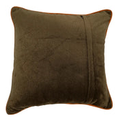 Brown Bouclé & Velvet Dual Tone Pillow Covers (16x16, Set of 2) | ZIPCushions