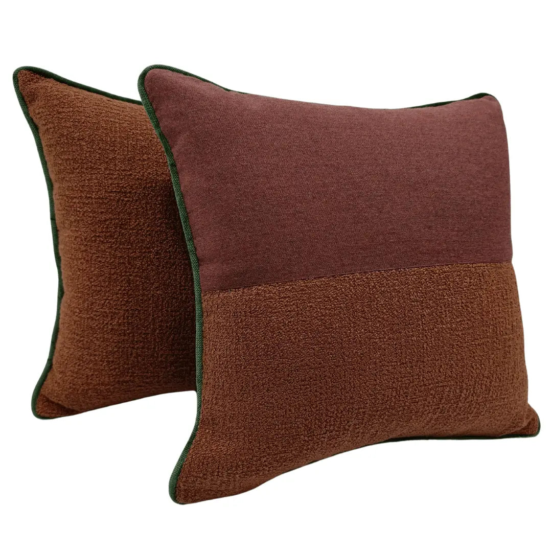 Contrast Panel Pillow Covers (16x16, Set of 2) | ZIPCushions