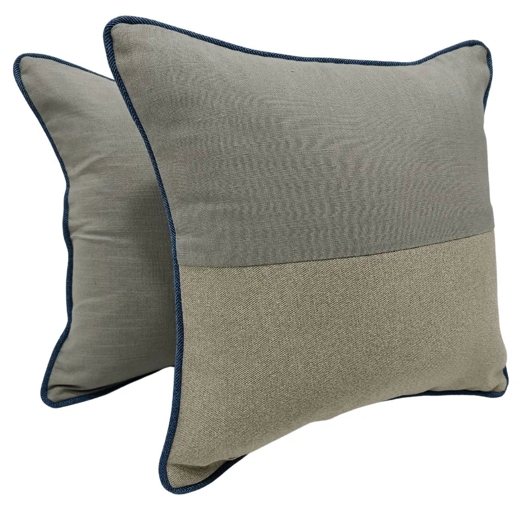 Earthy Contrast Pillow Covers (16x16, Set of 2) | ZIPCushions