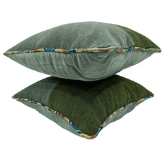 Luxe Green Velvet Pillow Covers (16x16, Set of 2) - Hover Image