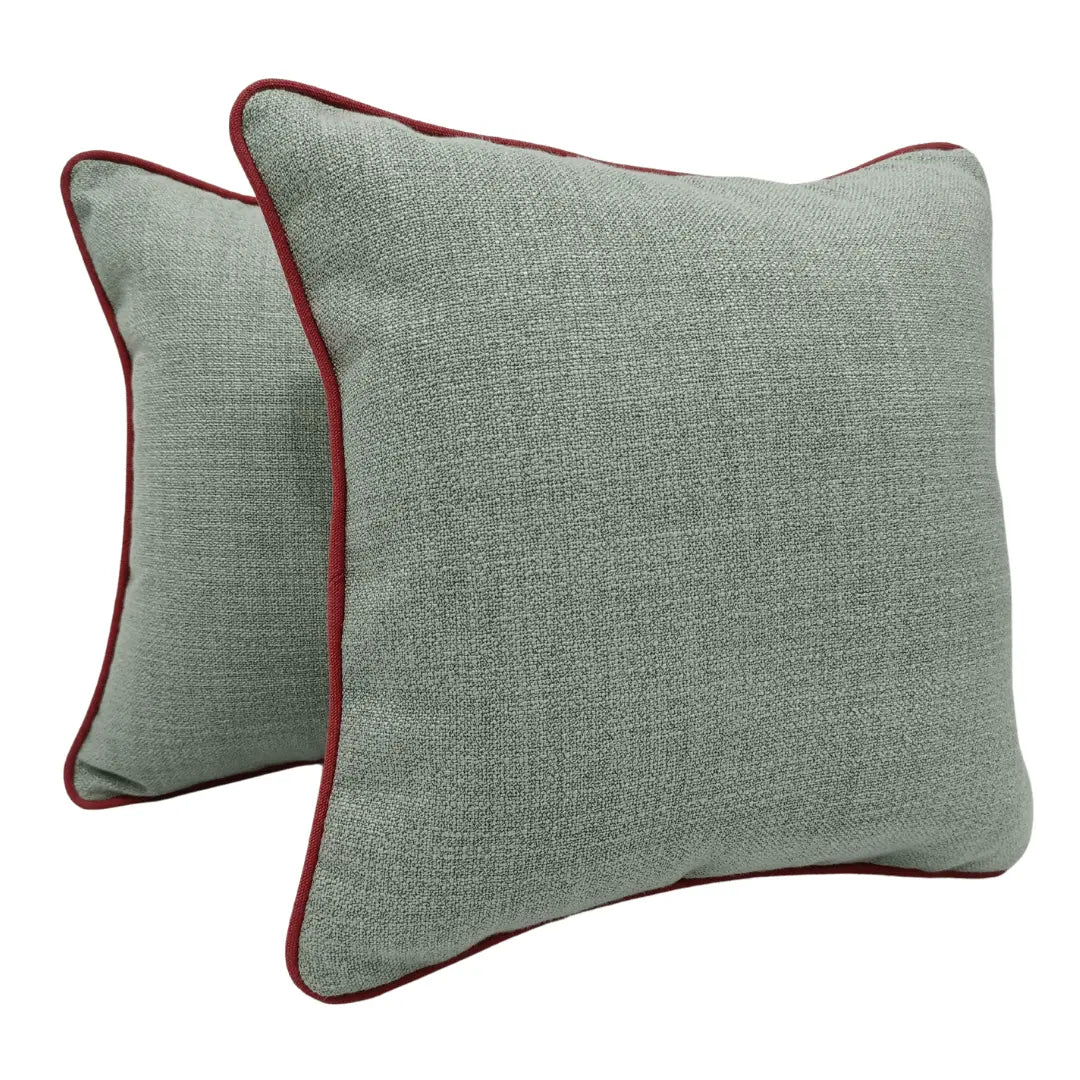 Soft Green & Beige Pillow Covers (16x16, Set of 2) | ZIPCushions