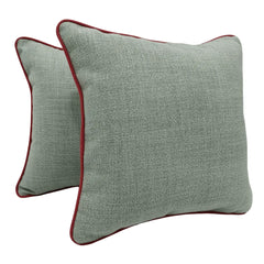 Soft Green & Beige Pillow Covers (16x16, Set of 2)