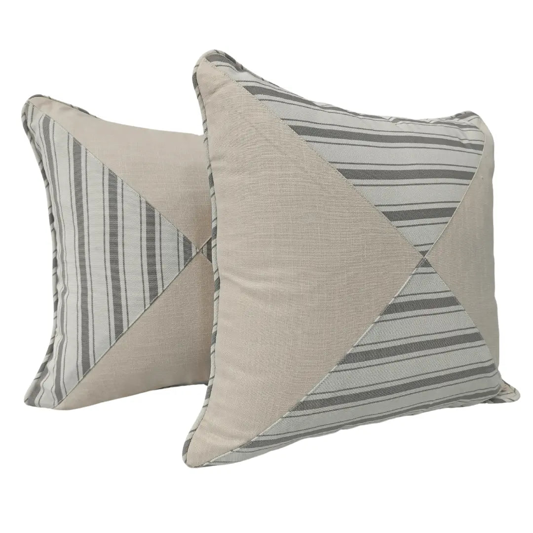 Striped Harmony Pillow Covers (18x18, Set of 2) | ZIPCushions