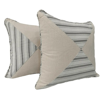 Striped Harmony Pillow Covers (18x18, Set of 2)