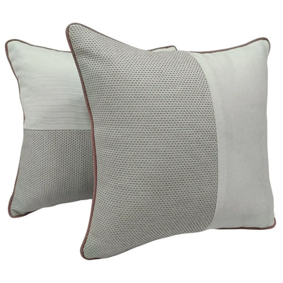 Elegant Split Design Pillow Covers (16x16, Set of 2)