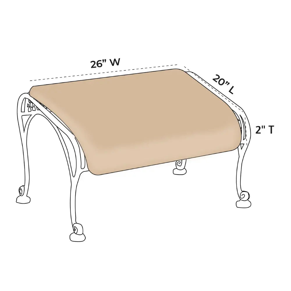 OW Lee Heartland Ottoman Replacement Cushions |  ZIPCushions