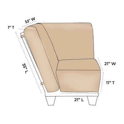 OW Lee Luxe 30 Corner Sectional Lounge Chair Replacement Cushions