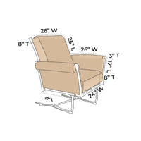 OW Lee Vista Spring Lounge Chair Replacement Cushions