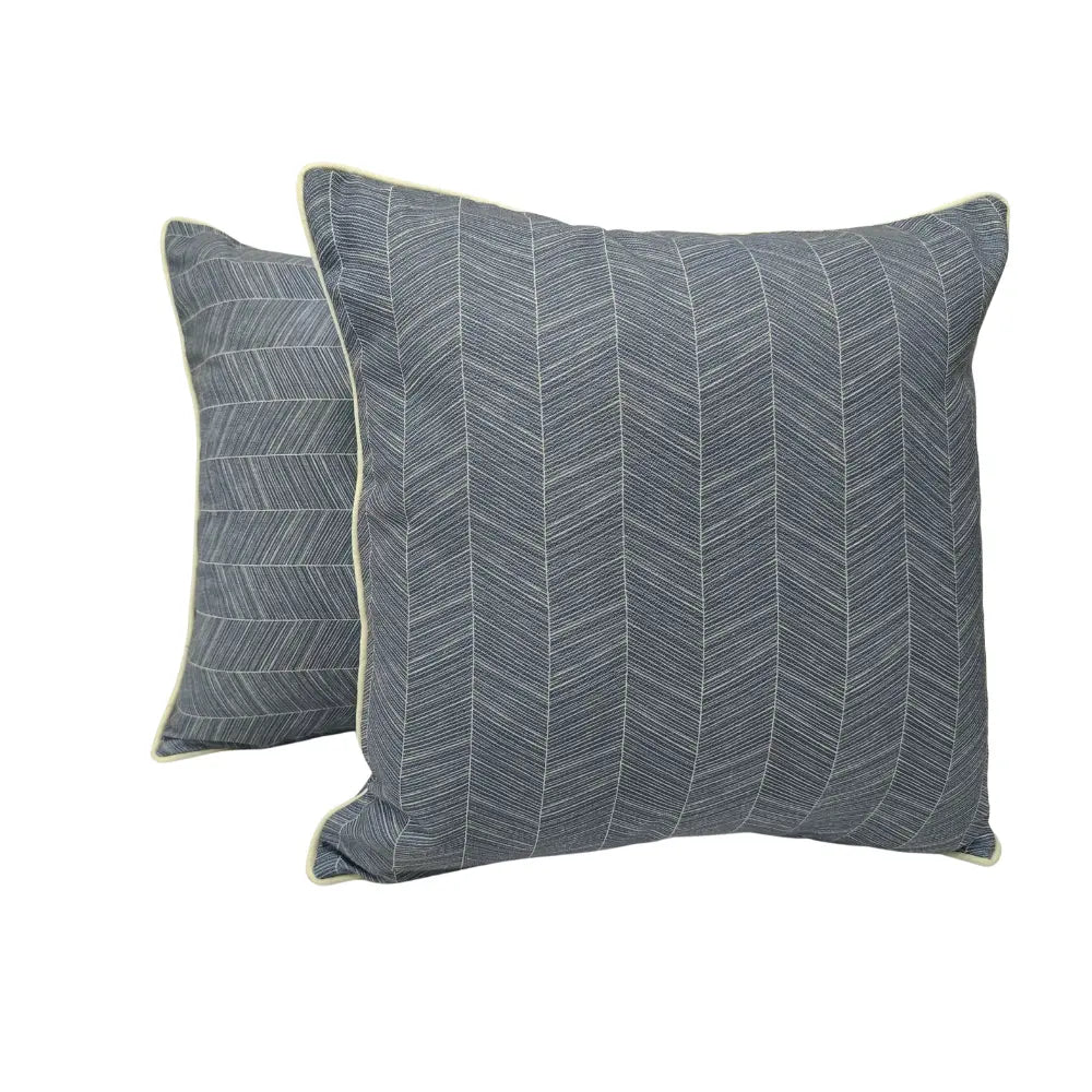 Herringbone Striped Pillow Covers (20x20, Set of 2) | ZIPCushions