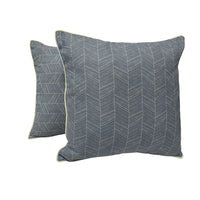 Herringbone Striped Pillow Covers (20x20, Set of 2)