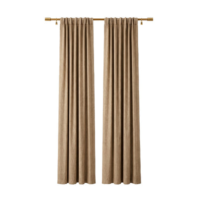 Light Coffee Heavyweight Woven Curtain