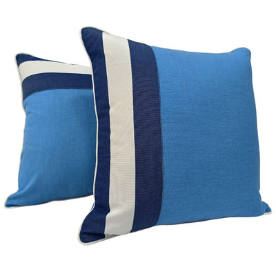 Coastal Stripe Pillow Covers (18x18, Set of 2)