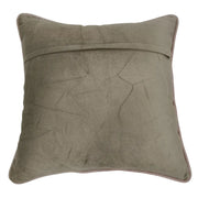 Soft Beige Textured Pillow Covers with Bouclé Accent (16x16, Set of 2) | ZIPCushions