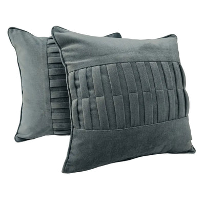 Pleated Velvet Pillow Covers (18x18, Set of 2)