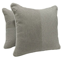 Geometric Elegance Pillow Covers (16x16, Set of 2)
