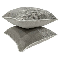 Geometric Elegance Pillow Covers (16x16, Set of 2)