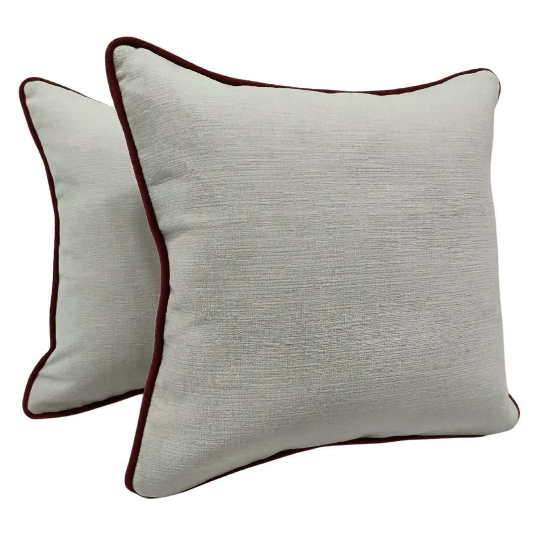 Elegant Neutral Accent Pillow Covers (16x16, Set of 2) | ZIPCushions