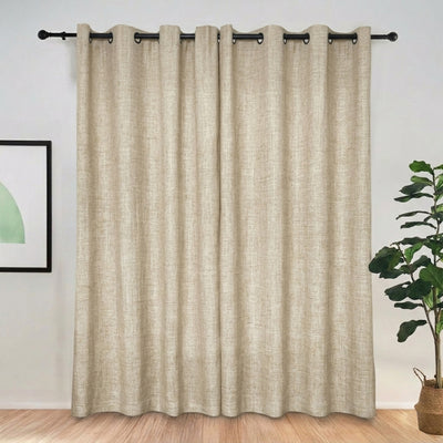Sesame Stonewall Blackout Curtain - Primary image