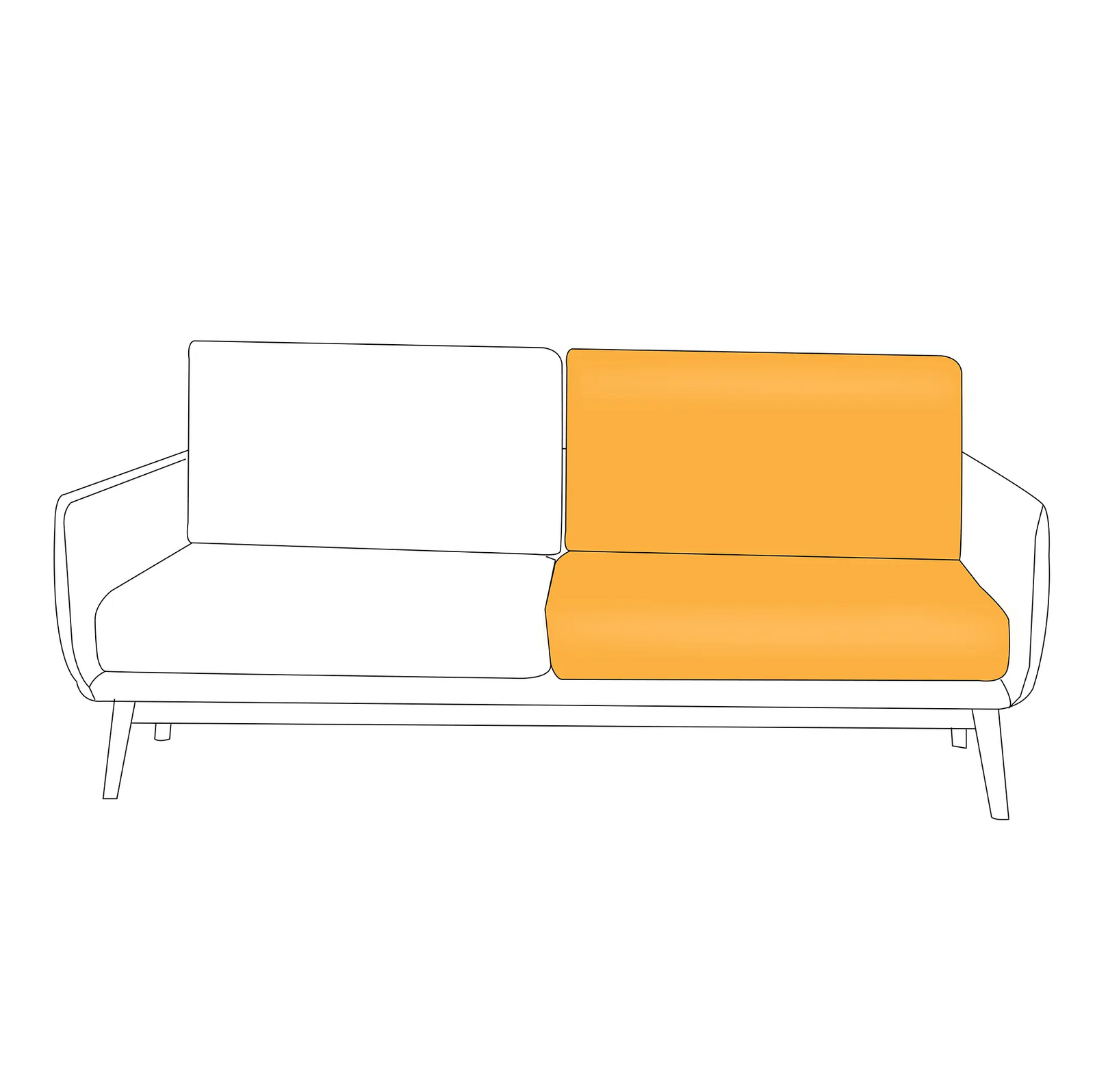 Indoor Banquette Cushions (Seat + Back Cushion Set) |  ZIPCushions