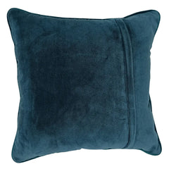 Royal Blue & Teal Velvet Pillow Covers (16x16, Set of 2) - Hover Image