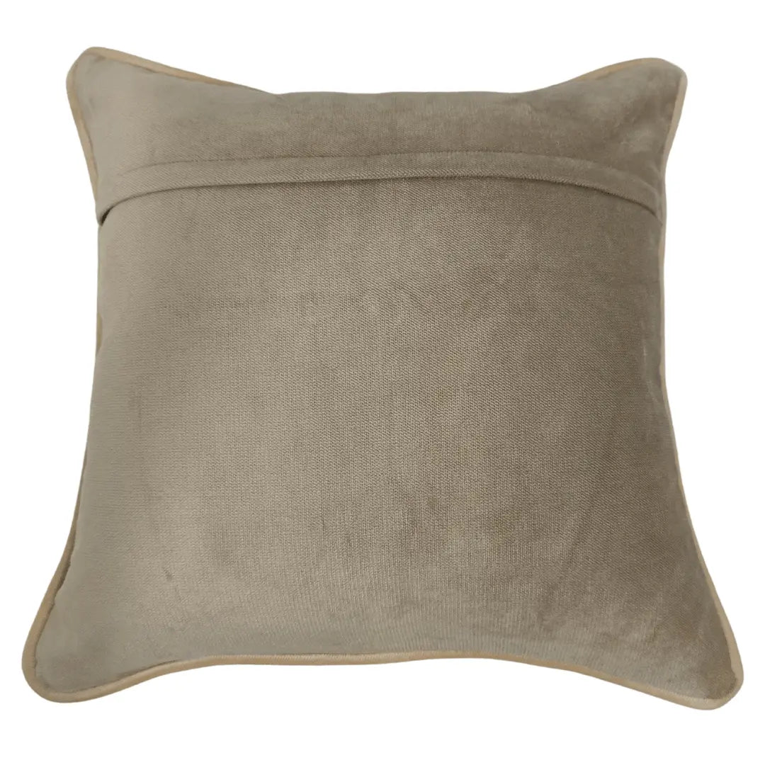 Soft Beige Textured Pillow Covers (16x16, Set of 2) | ZIPCushions - view 3