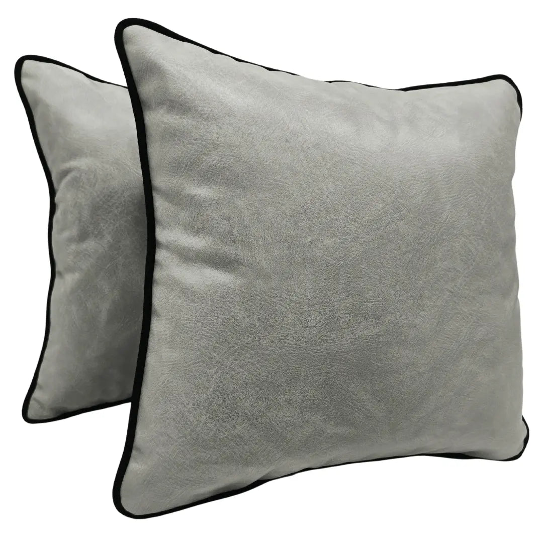 Modern Grey Accent Pillow Covers (16x16, Set of 2) | ZIPCushions