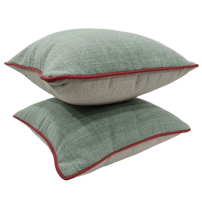 Modern Sage Green Pillow Covers (16x16, Set of 2) - Alternate image
