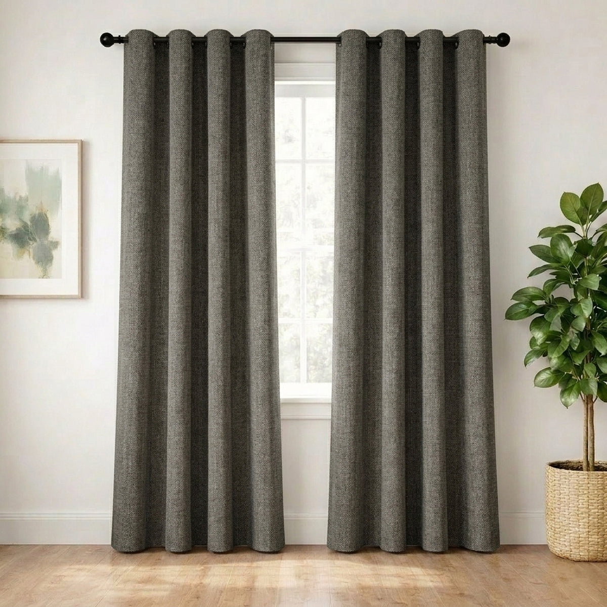 Slate Stonewall Blackout Curtain - view 2