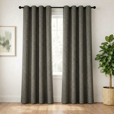 Slate Stonewall Blackout Curtain - Alternate image