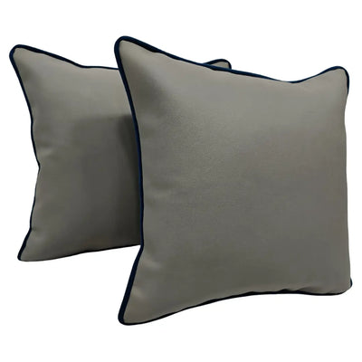 Subtle Grey Pillow Covers (16x16, Set of 2)