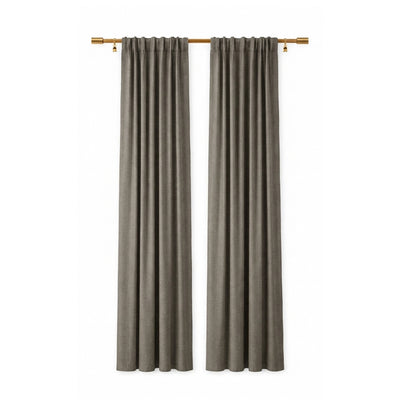 Slate Stonewall Blackout Curtain