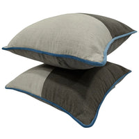 Contemporary Contrast Pillow Covers (16x16, Set of 2)