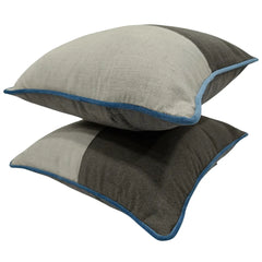 Contemporary Contrast Pillow Covers (16x16, Set of 2)
